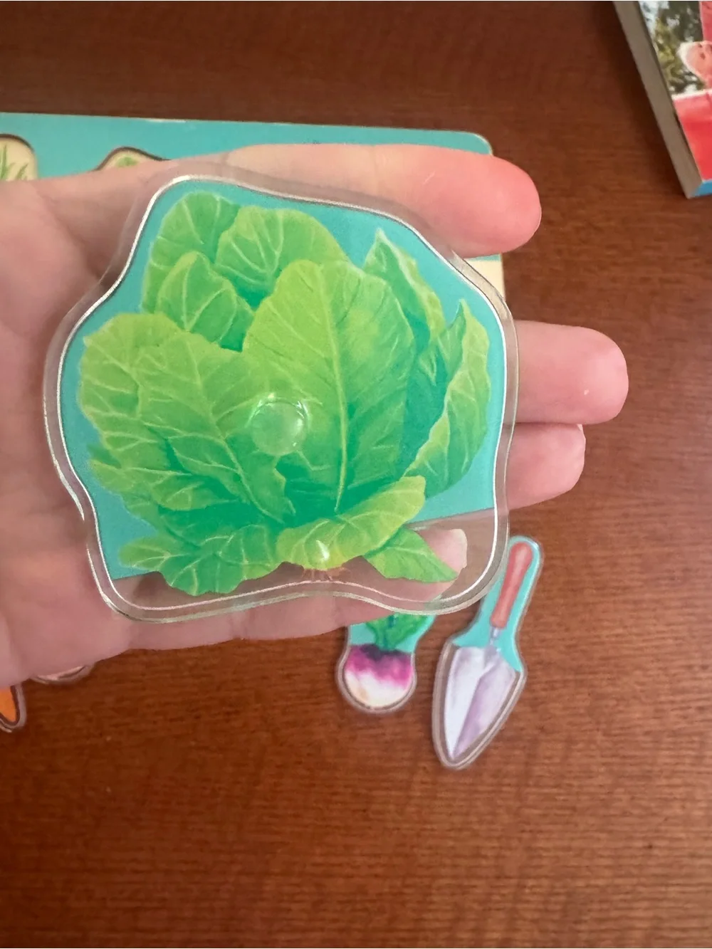 Wood Puzzle with Garden Vegetables - lovevery